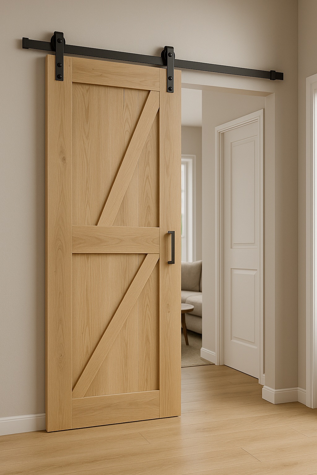 Barn style feature door
